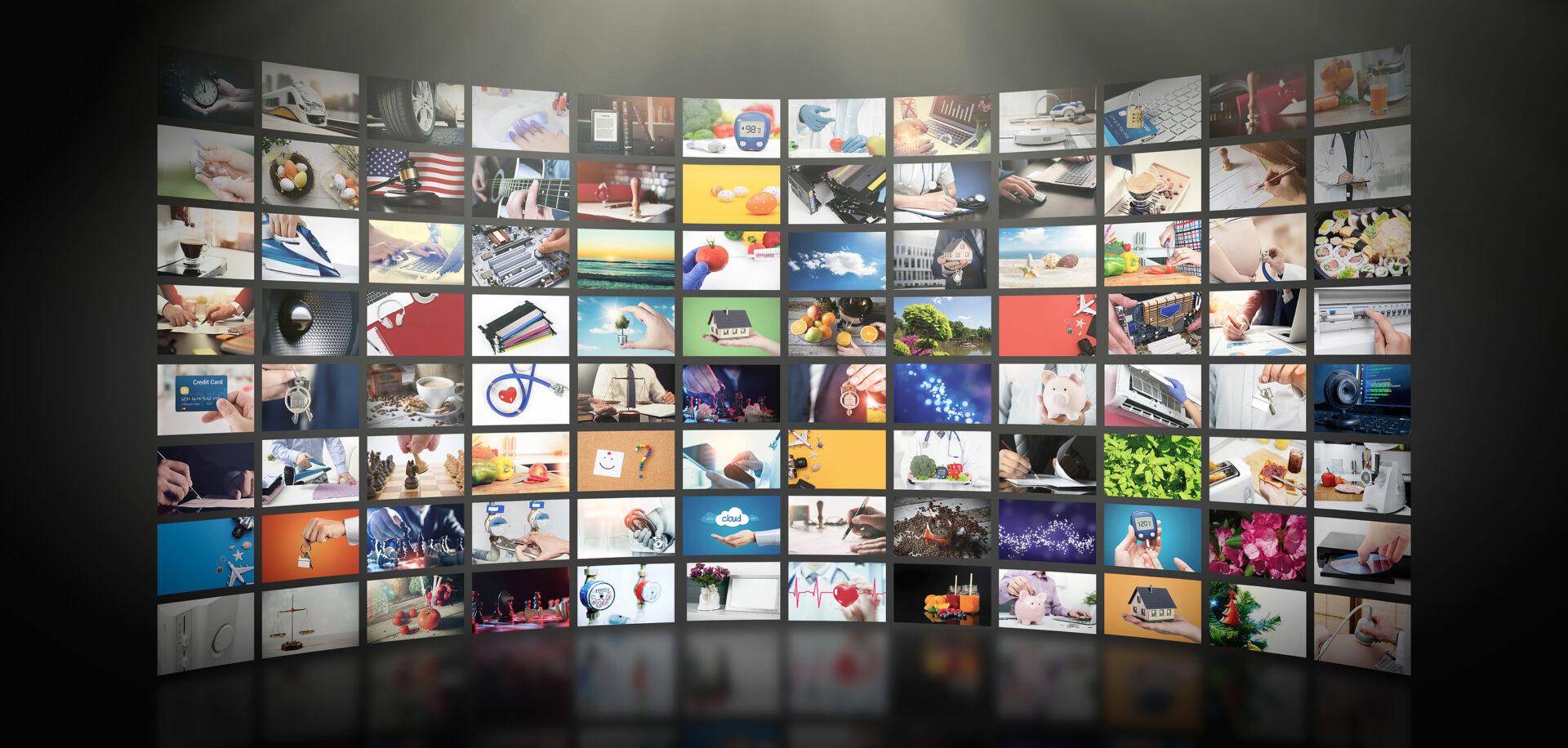 Television streaming video concept image