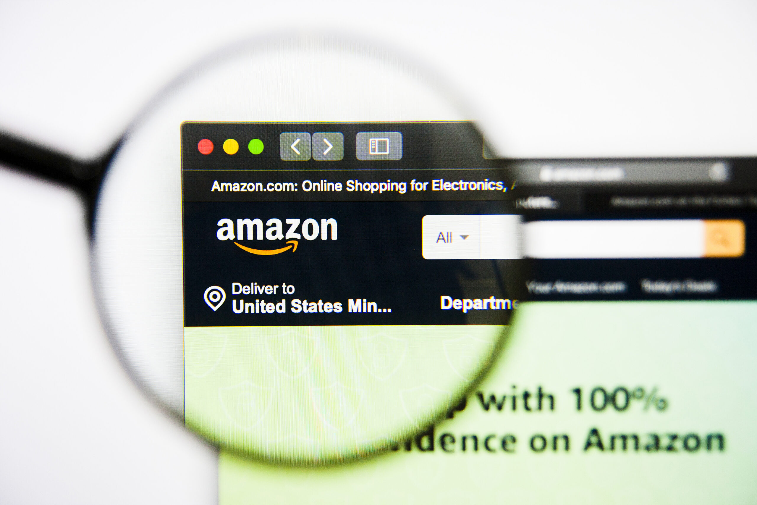 Amazon open in a browser
